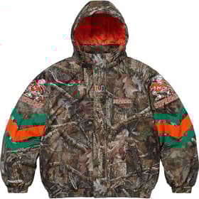 Supreme Mitchell &amp; Ness NCAA Hooded Stadium Jacket TrueTimber® Kanati Camo