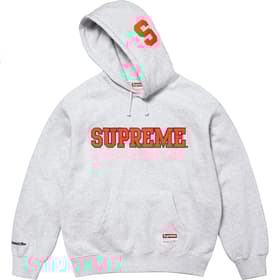 Supreme Mitchell &amp; Ness NCAA Hooded Sweatshirt Ash Grey