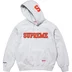 Supreme Mitchell &amp; Ness NCAA Hooded Sweatshirt - Ash Grey (front)