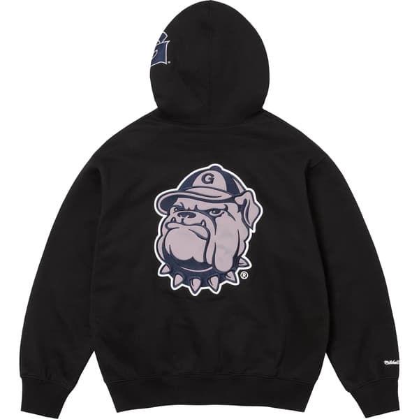 Supreme Mitchell &amp; Ness NCAA Hooded Sweatshirt - Black (front)