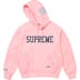 Supreme Mitchell &amp; Ness NCAA Hooded Sweatshirt - Pink (front)