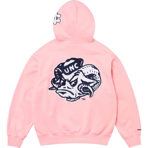 Supreme Mitchell &amp; Ness NCAA Hooded Sweatshirt - Pink (front)