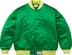 Supreme Mitchell &amp; Ness Satin Varsity Jacket - Green (front)