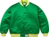 Supreme Mitchell &amp; Ness Satin Varsity Jacket - Green (front)