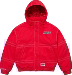 Supreme Mitchell &amp; Ness Twill Stadium Jacket Red