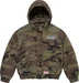 Supreme Mitchell &amp; Ness Twill Stadium Jacket - Woodland Camo (front)