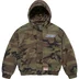 Supreme Mitchell &amp; Ness Twill Stadium Jacket - Woodland Camo (front)