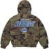 Supreme Mitchell &amp; Ness Twill Stadium Jacket - Woodland Camo (front)