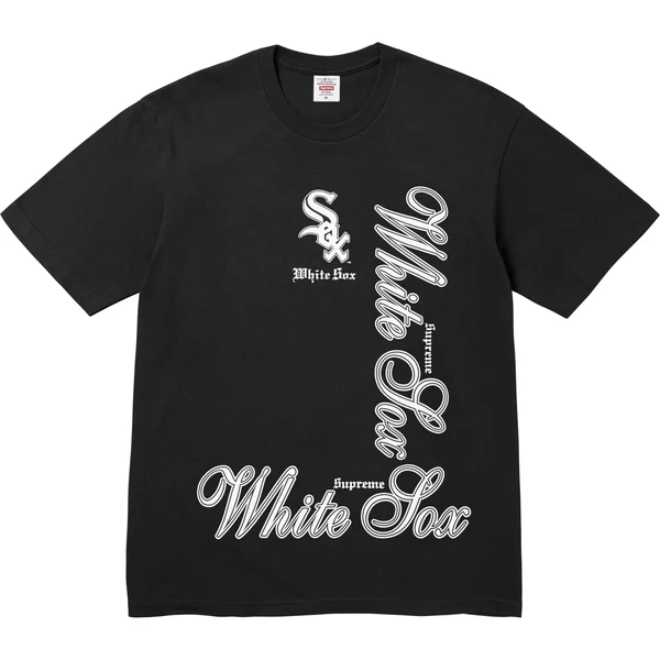 Supreme MLB Teams Tee - Black (front)