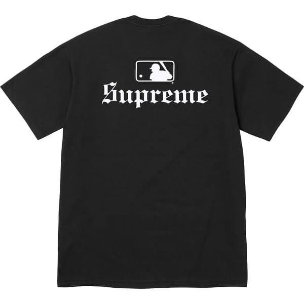 Supreme MLB Teams Tee - Black (front)
