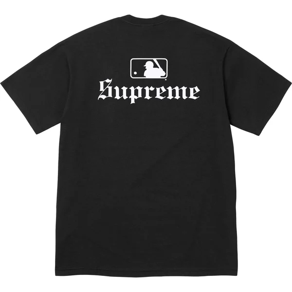 Supreme MLB Teams Tee - Black (front)