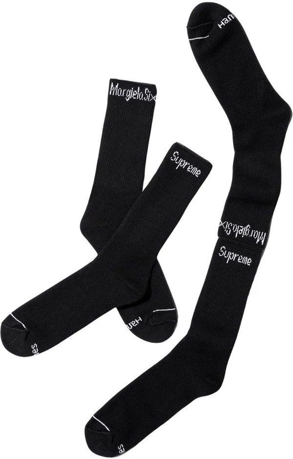 Supreme MM6 Maison Margiela Hanes Crew Socks (1 Pack) - Product Image