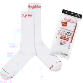 Supreme MM6 Maison Margiela Hanes Crew Socks (1 Pack) White