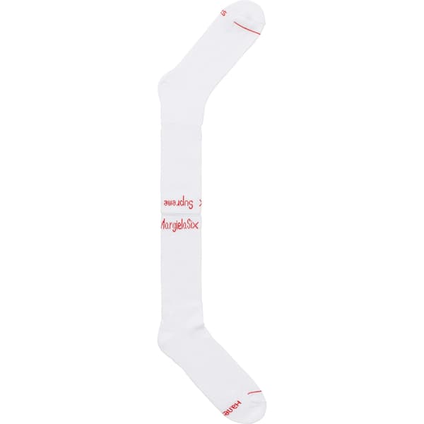 Supreme MM6 Maison Margiela Hanes Crew Socks (1 Pack) - White (front)