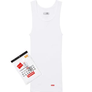 Supreme MM6 Maison Margiela Hanes Tagless Tank Top (1 Pack) White