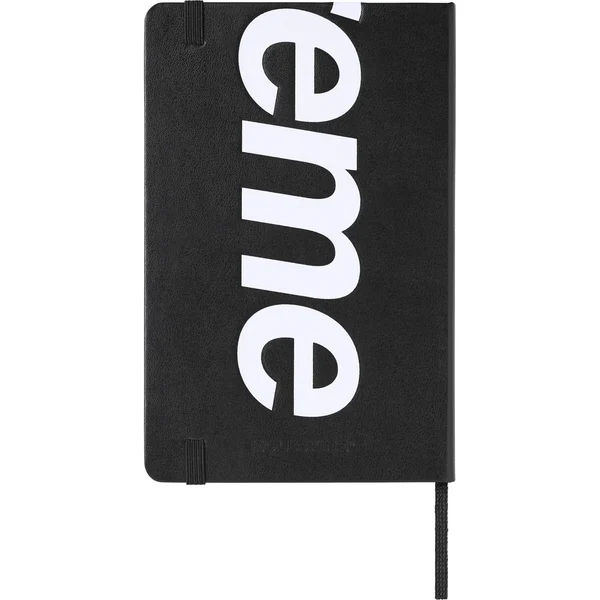 Supreme Moleskine Notebook - Black (front)