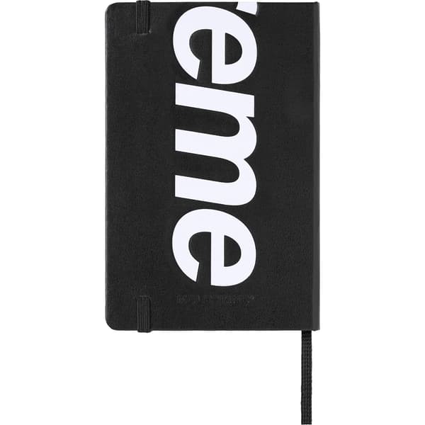 Supreme Moleskine Pocket Notebook - Black (front)