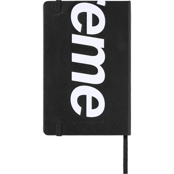 Supreme Moleskine Pocket Notebook - Black (front)