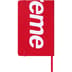 Supreme Moleskine Pocket Notebook - Red (front)