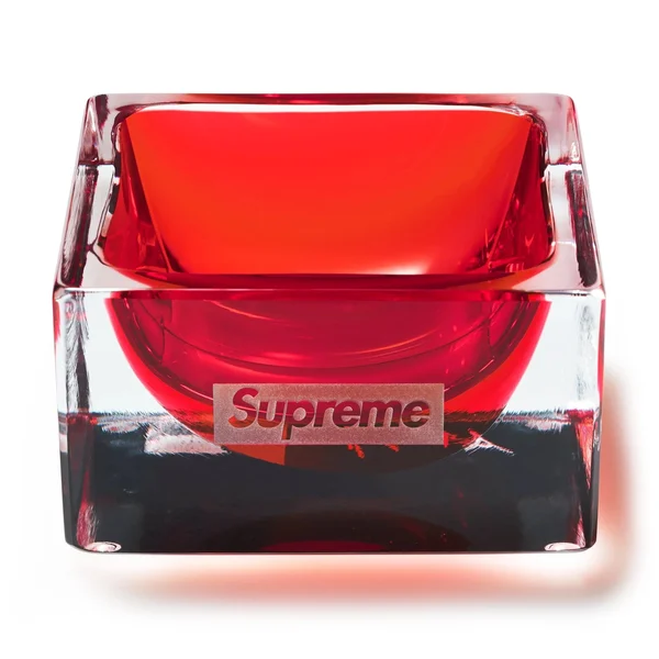 Supreme Murano Ashtray - Clear (front)