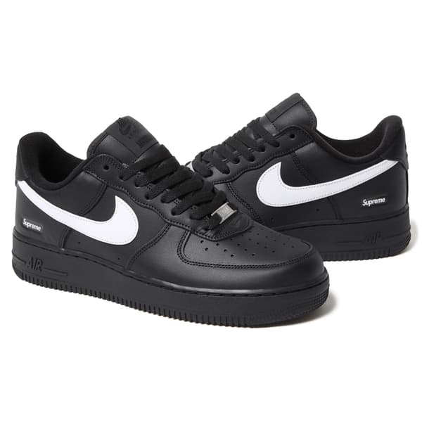 Supreme Nike Air Force 1 Low - Black (front)