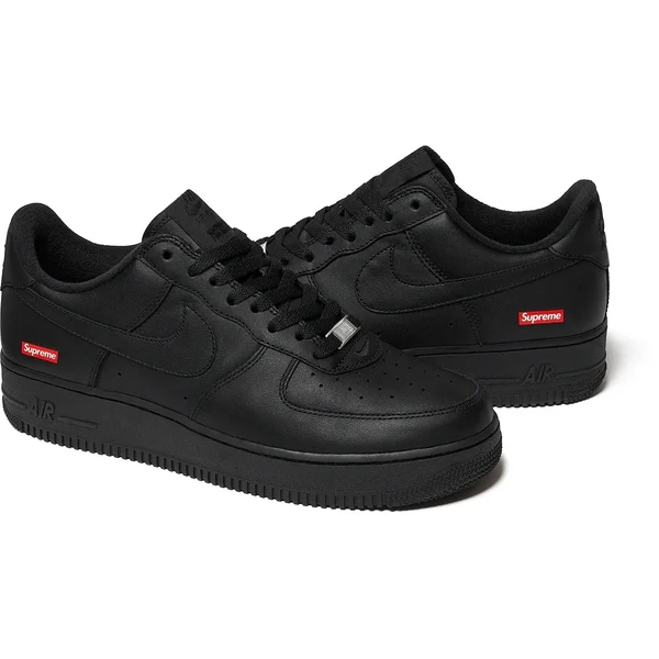 Supreme Nike Air Force 1 Low - Black (front)