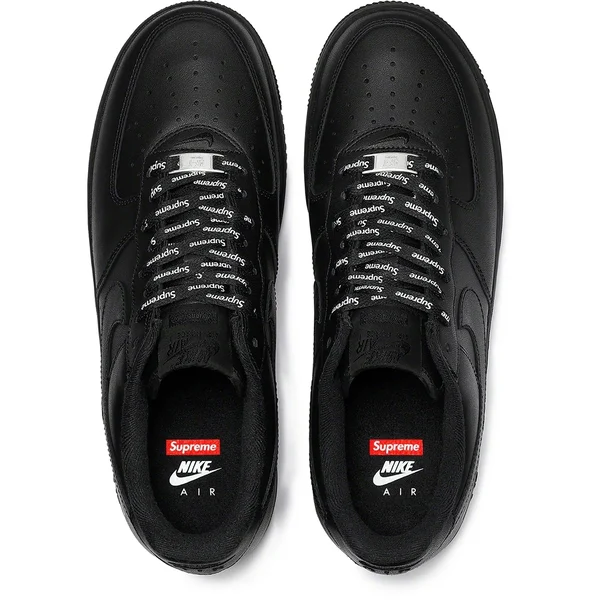 Supreme Nike Air Force 1 Low - Black (front)
