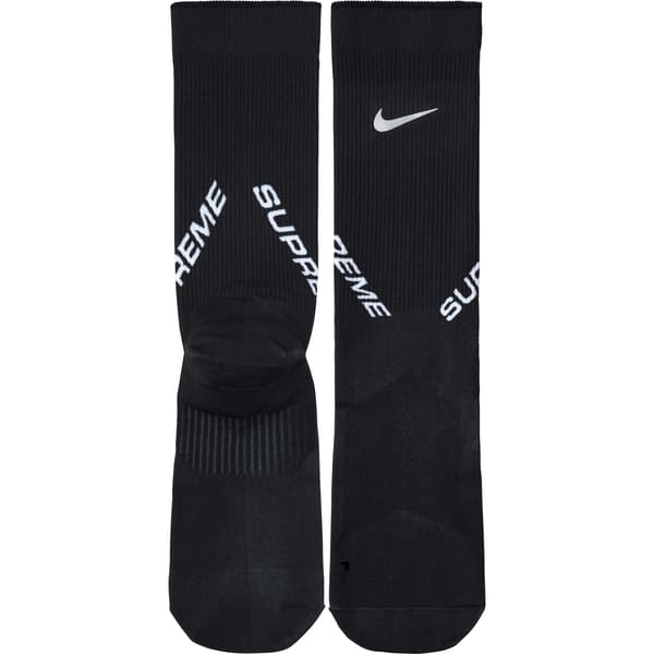 Supreme Nike Crew Socks - Black (front)