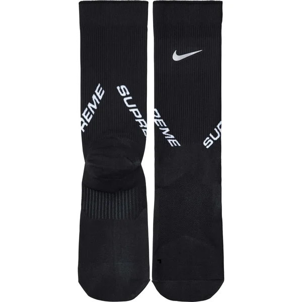 Supreme Nike Crew Socks - Black (front)