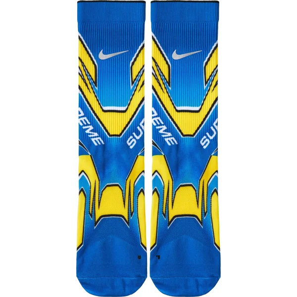Supreme Nike Crew Socks - Blue Multi (front)
