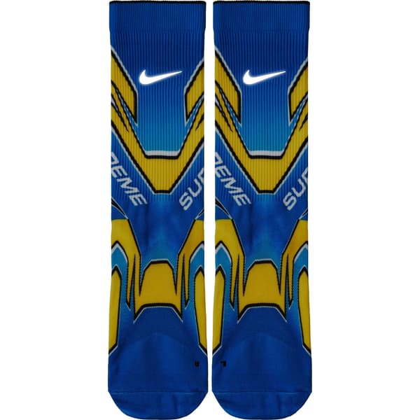 Supreme Nike Crew Socks - Blue Multi (front)