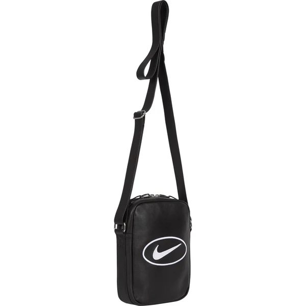 Supreme Nike Leather Shoulder Bag - Black (front)