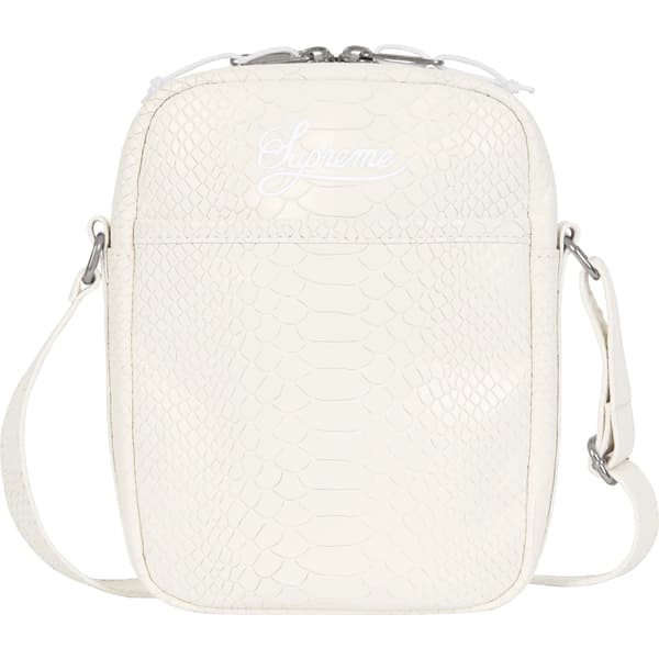 Supreme Nike Leather Shoulder Bag - Snakeskin (front)
