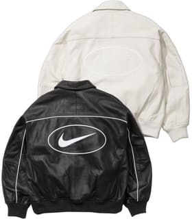 Supreme Nike Leather Varsity Jacket