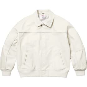 Supreme Nike Leather Varsity Jacket Snakeskin