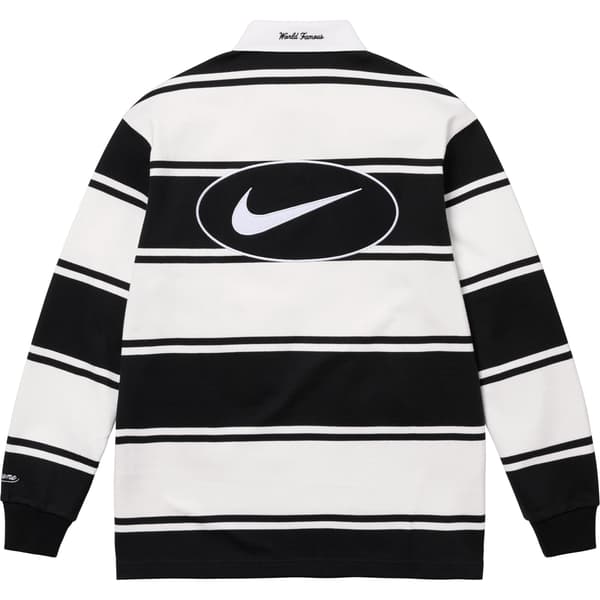 Supreme Nike Stripe Rugby - Black (front)