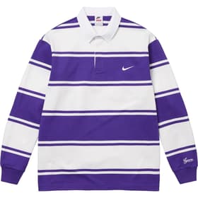Supreme Nike Stripe Rugby Purple