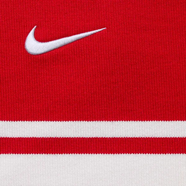 Supreme Nike Stripe Rugby - Red (front)