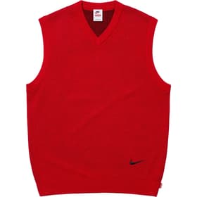 Supreme Nike Sweater Vest Red