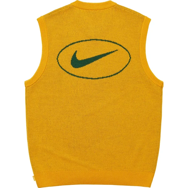 Supreme Nike Sweater Vest - Yellow (front)