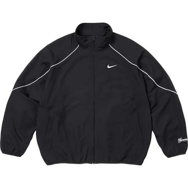 Supreme Nike Track Jacket - Black (front)