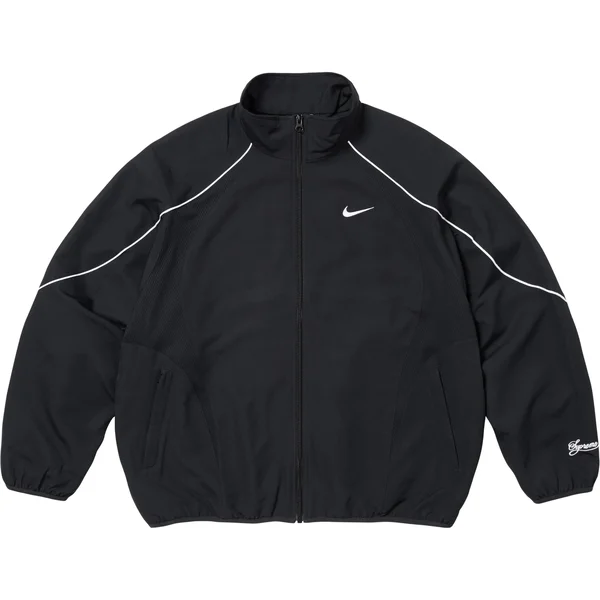 Supreme Nike Track Jacket - Black (front)