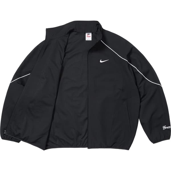 Supreme Nike Track Jacket - Black (front)
