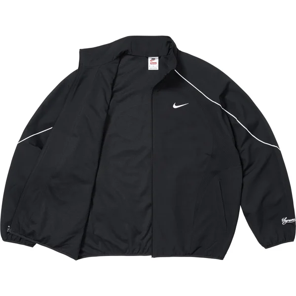 Supreme Nike Track Jacket - Black (front)