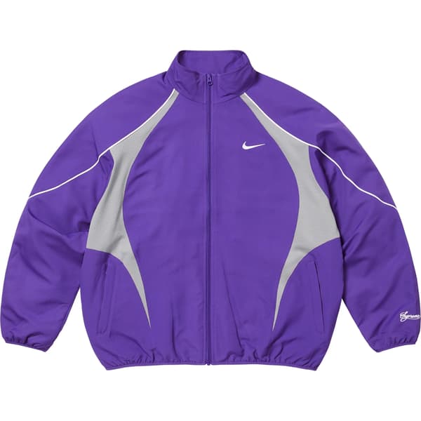 Supreme Nike Track Jacket - Purple (front)