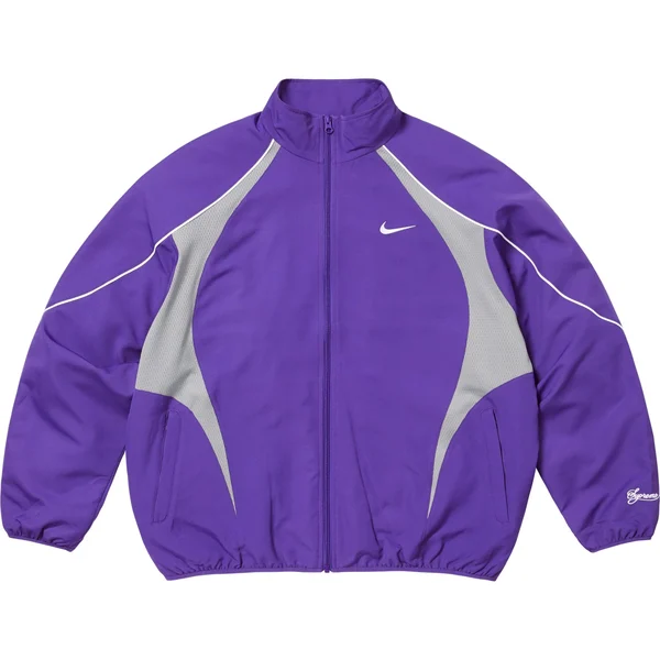 Supreme Nike Track Jacket - Purple (front)