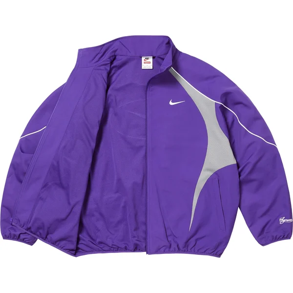 Supreme Nike Track Jacket - Purple (front)