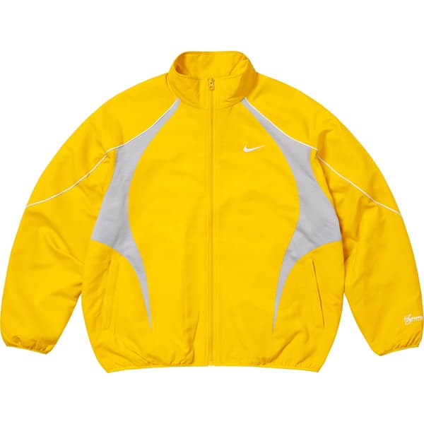 Supreme Nike Track Jacket - Yellow (front)