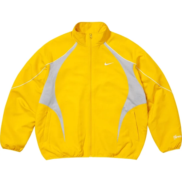 Supreme Nike Track Jacket - Yellow (front)