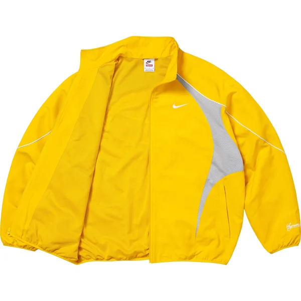 Supreme Nike Track Jacket - Yellow (front)